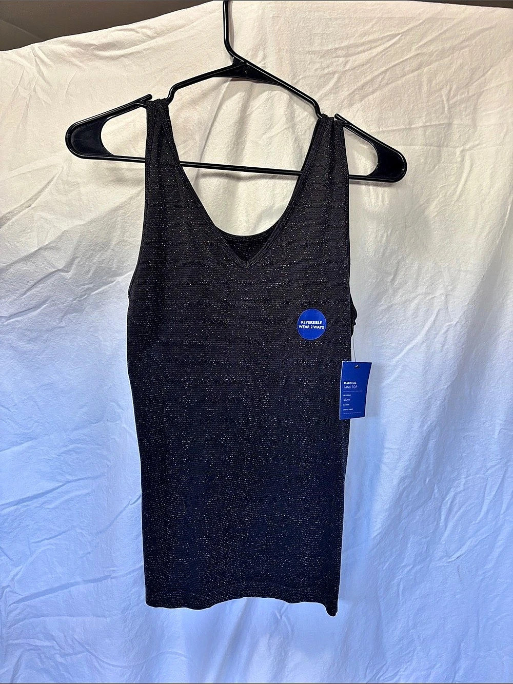 APT.9 Essential Tank Top Reversible Tank Top in Black Size Large/XL NWT